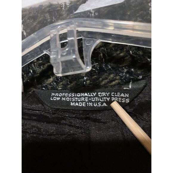 Vintage Falcone Tweed Overcoat 42 Coat Double Breasted USA Minimalist Capsule - Picture 11 of 14